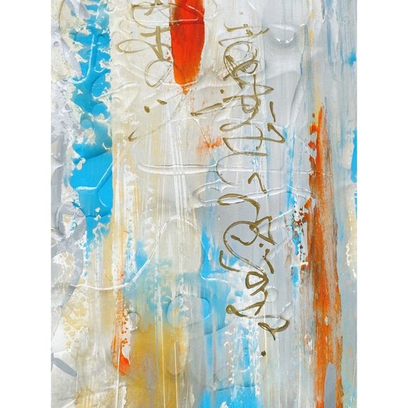 Original Art “Gilded Thoughts” Artwork Mixed Media Painting 9.5”x13.5” - Picture 7 of 10